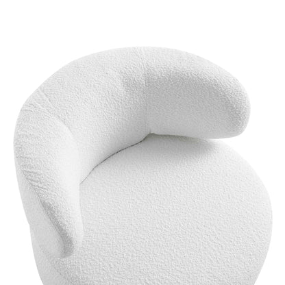 Fauteuil d'appoint à oreilles Penn White Boucle