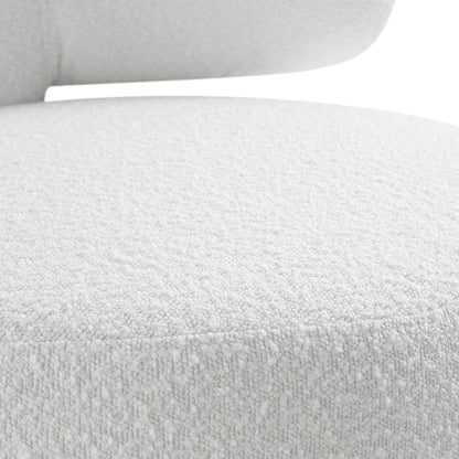 Fauteuil d'appoint à oreilles Penn White Boucle