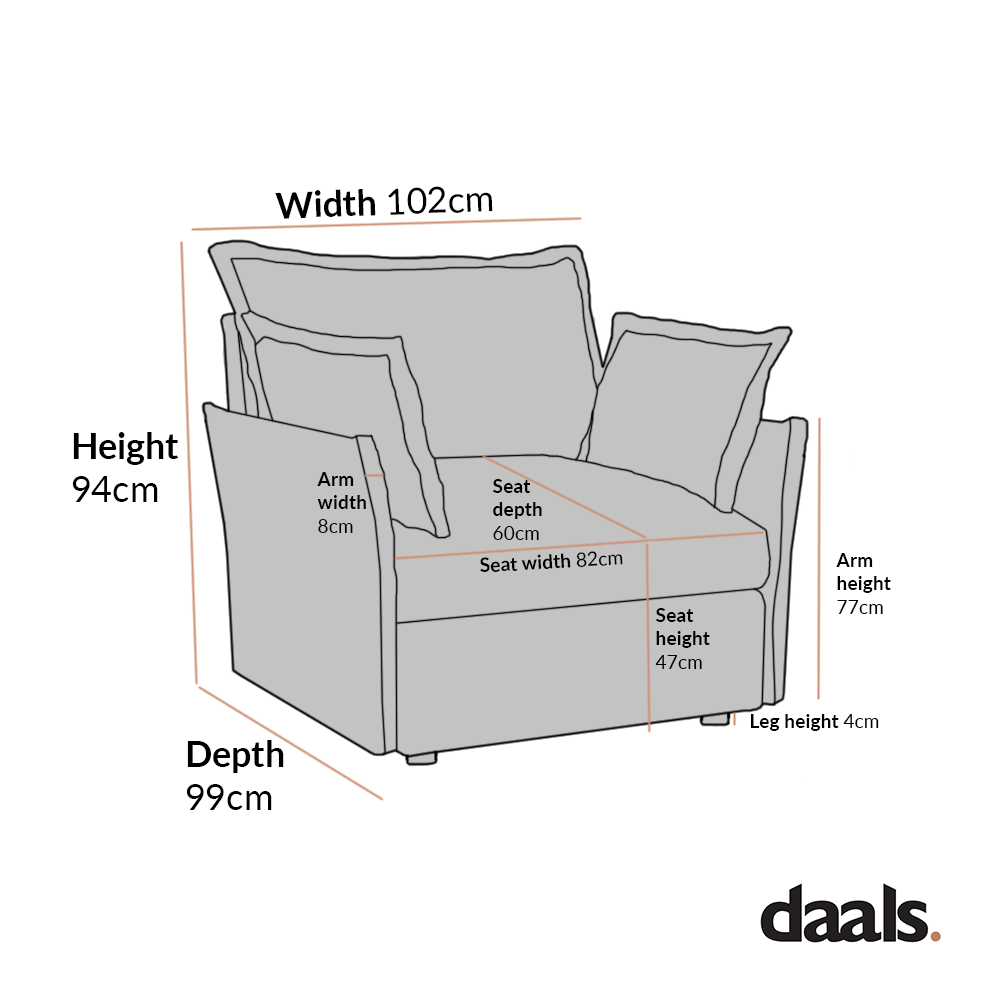 Canapé modulable Byron Pillow Edge en tissu beige, 1 place