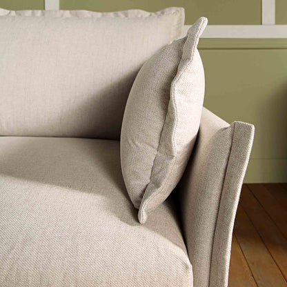 Canapé modulable Byron Pillow Edge en tissu beige, 1 place