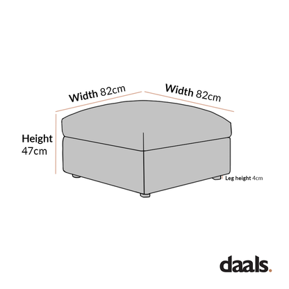 Pouf en velours vert mousse Byron