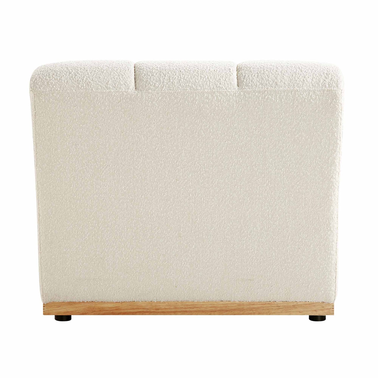 Canapé Modulable Granvia Ecru Boucle, Canapé 1 Place sans Accoudoirs