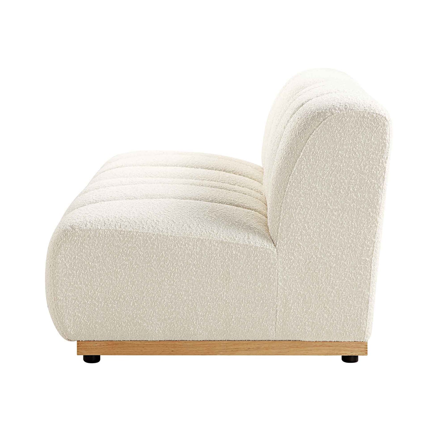 Canapé Modulable Granvia Ecru Boucle, Canapé 2 Places