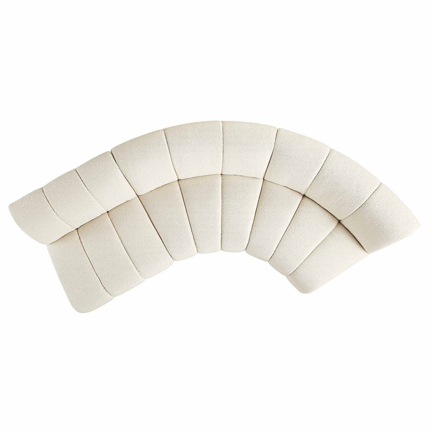 Canapé Modulable Granvia Ecru Boucle, Canapé 3 Places En L