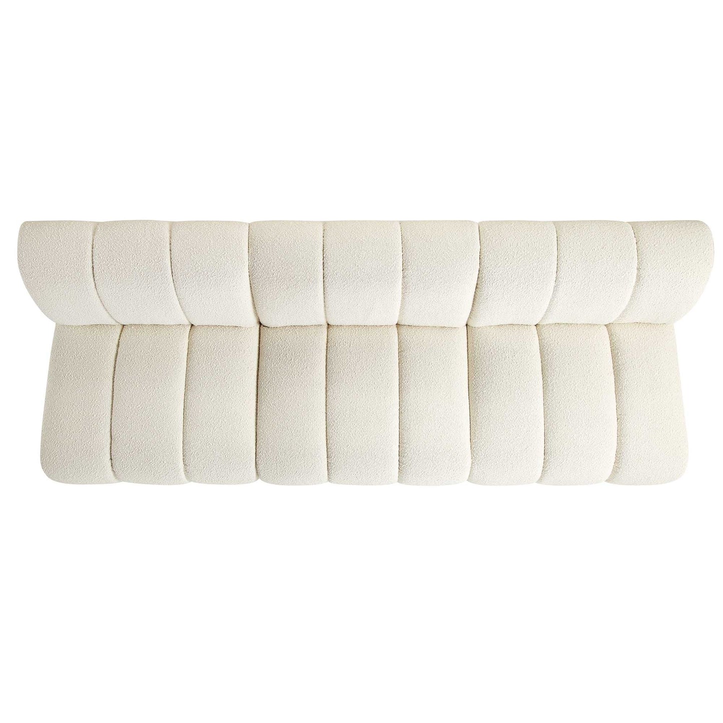 Canapé Modulable Granvia Ecru Boucle, Canapé 3 Places