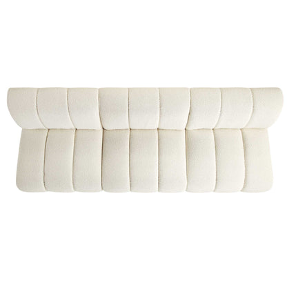 Canapé Modulable Granvia Ecru Boucle, Canapé 3 Places