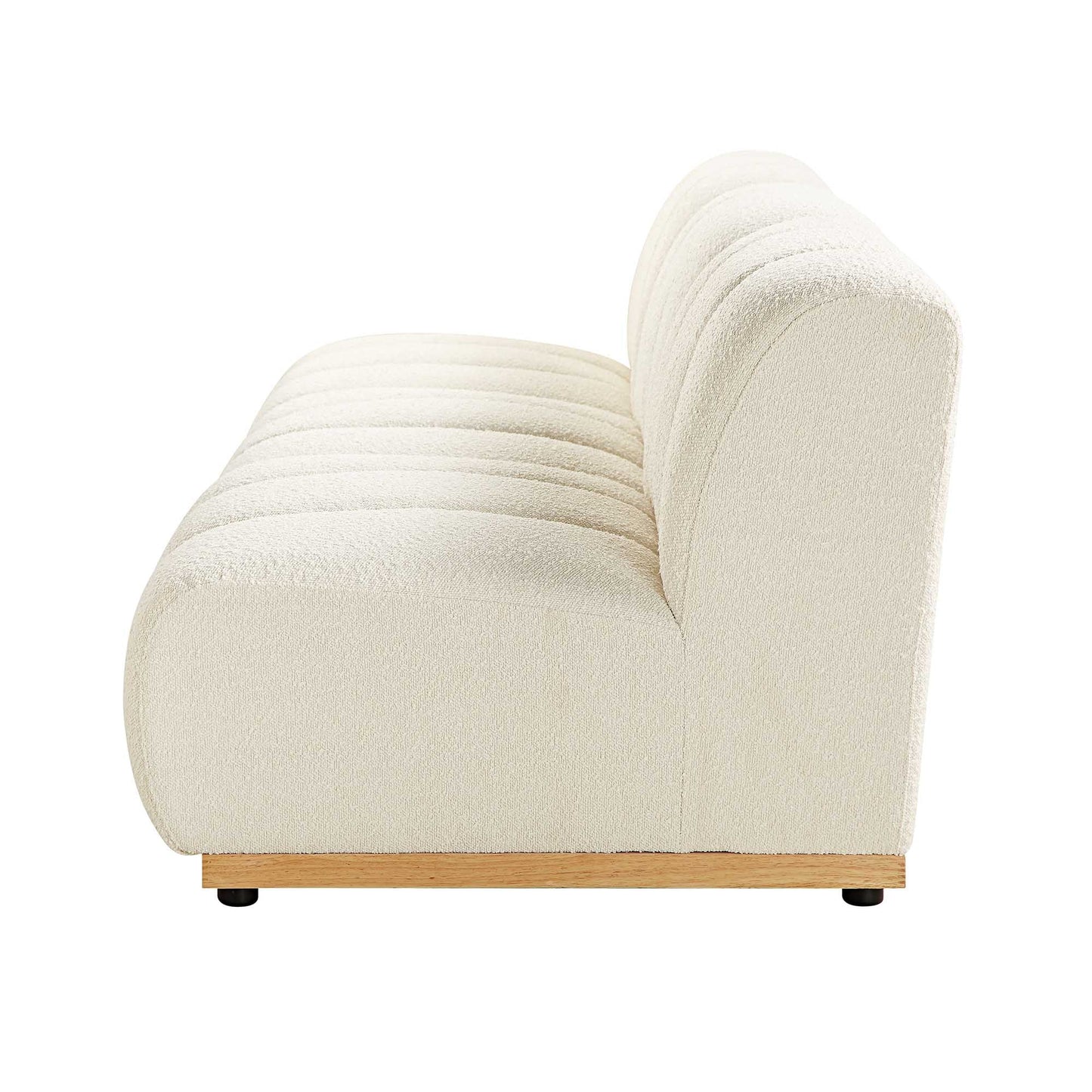 Canapé Modulable Granvia Ecru Boucle, Canapé 3 Places