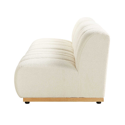 Canapé Modulable Granvia Ecru Boucle, Canapé 3 Places