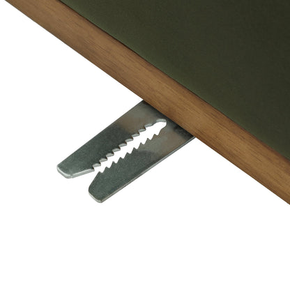 Canapé d'angle modulaire Granvia en velours vert mousse, 4 places