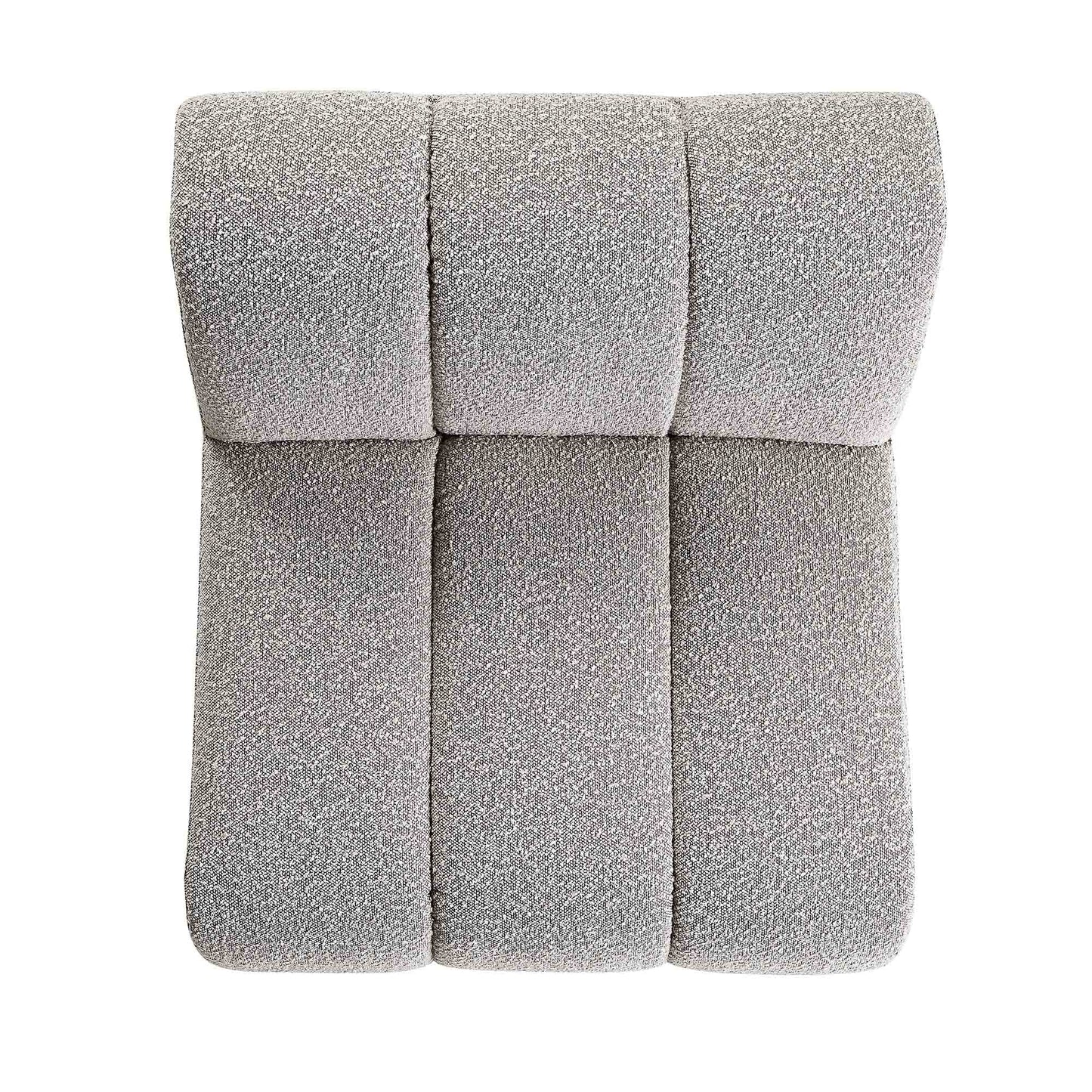 Canapé Modulable Granvia Taupe Boucle, Canapé 1 Place sans Accoudoirs