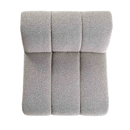 Canapé Modulable Granvia Taupe Boucle, Canapé 1 Place sans Accoudoirs