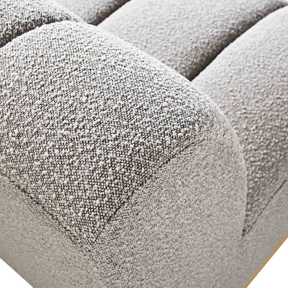 Canapé Modulable Granvia Taupe Boucle, Canapé 1 Place sans Accoudoirs