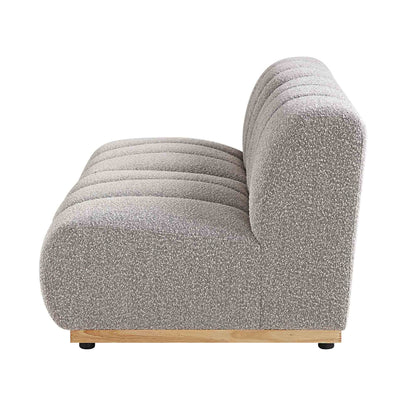 Canapé Modulable Granvia Taupe Boucle, Canapé 2 Places