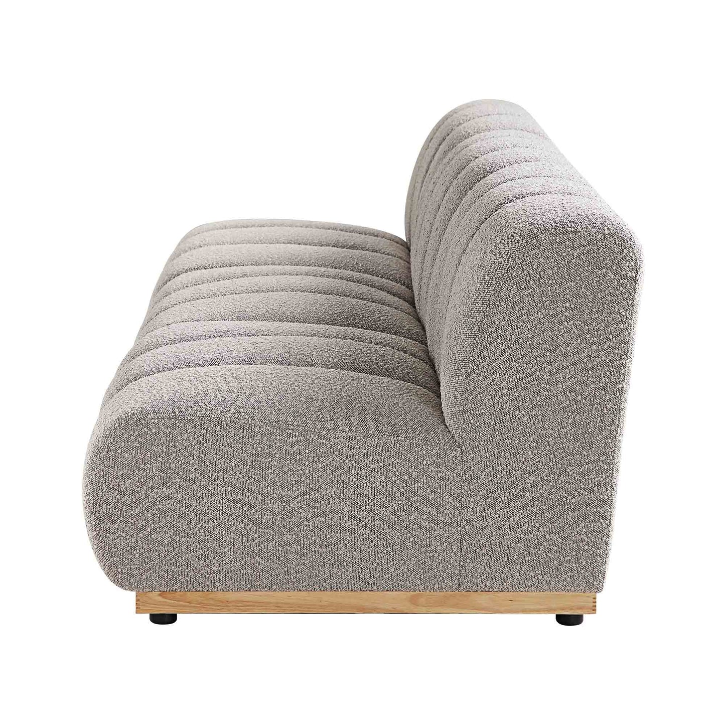 Canapé Modulable Granvia Taupe Boucle, Canapé 3 Places