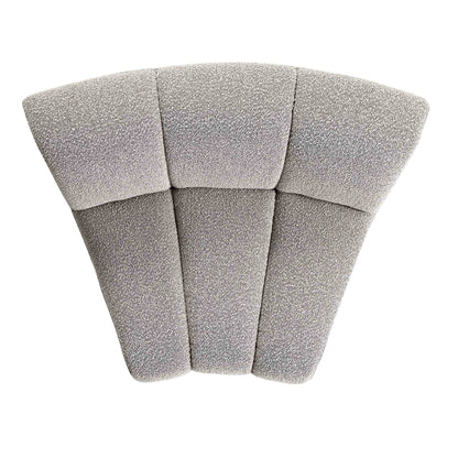 Canapé Modulable Granvia Taupe Boucle, Canapé Courbé 1 Place