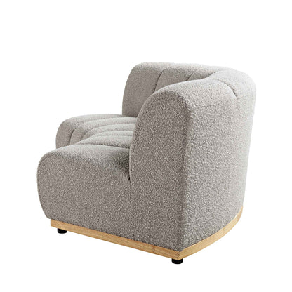 Canapé Modulable Granvia Taupe Boucle, Canapé Courbé 2 Places