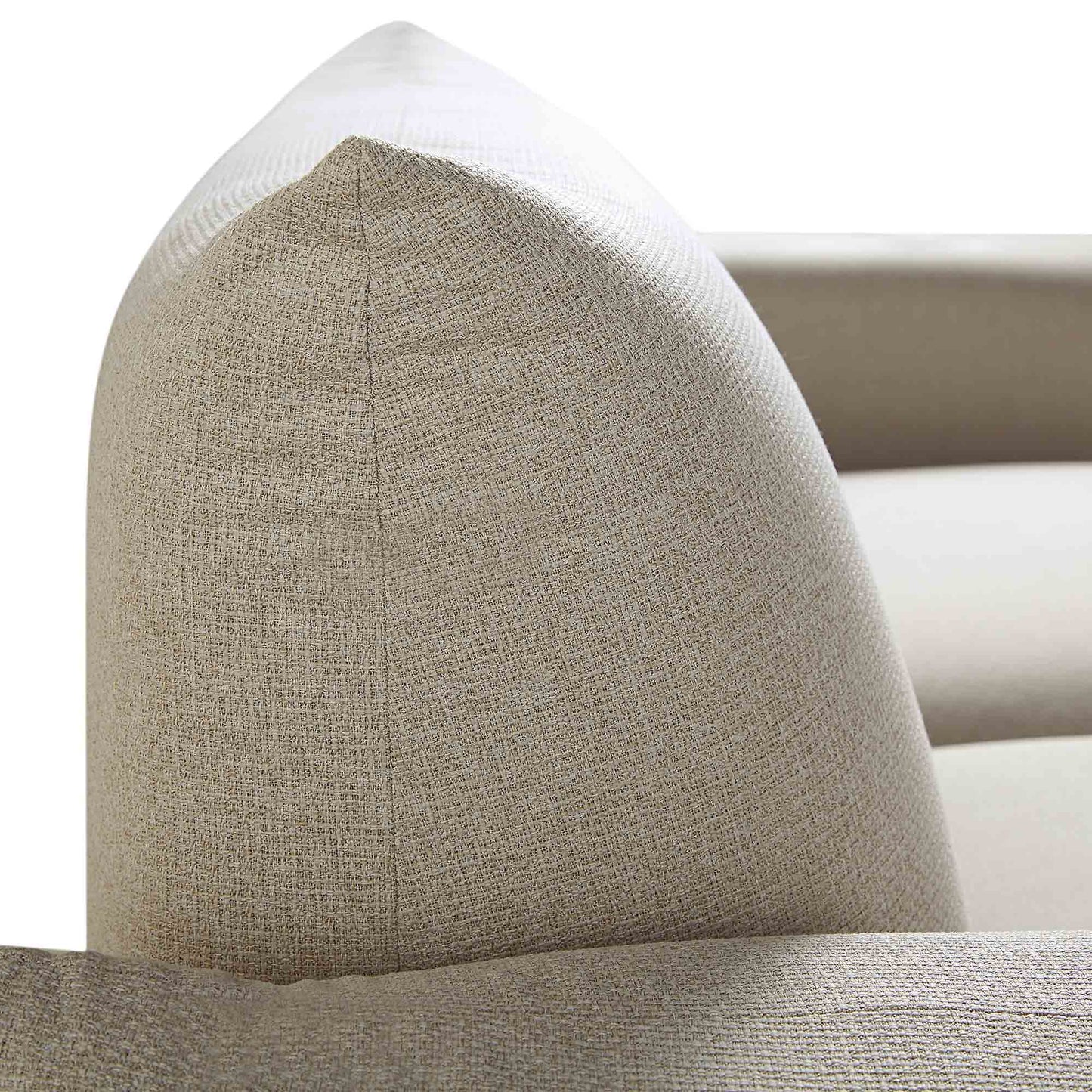 Canapé trois places Gianni, tissu tissé beige