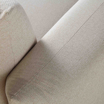 Canapé trois places Gianni, tissu tissé beige