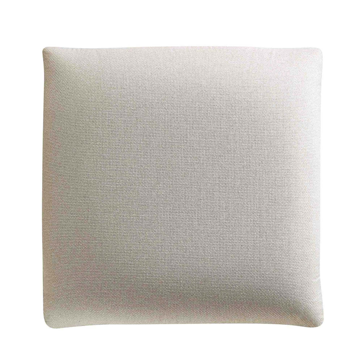 Pouf Gianni, tissu tissé beige