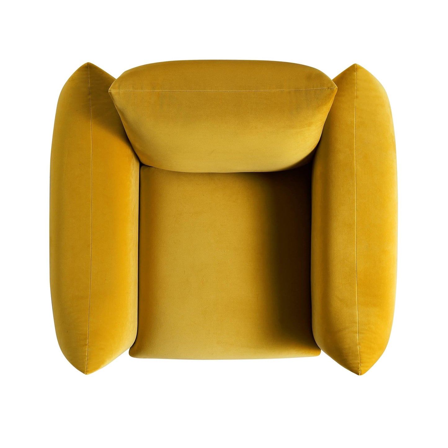 Fauteuil Gianni, velours Goldenrod