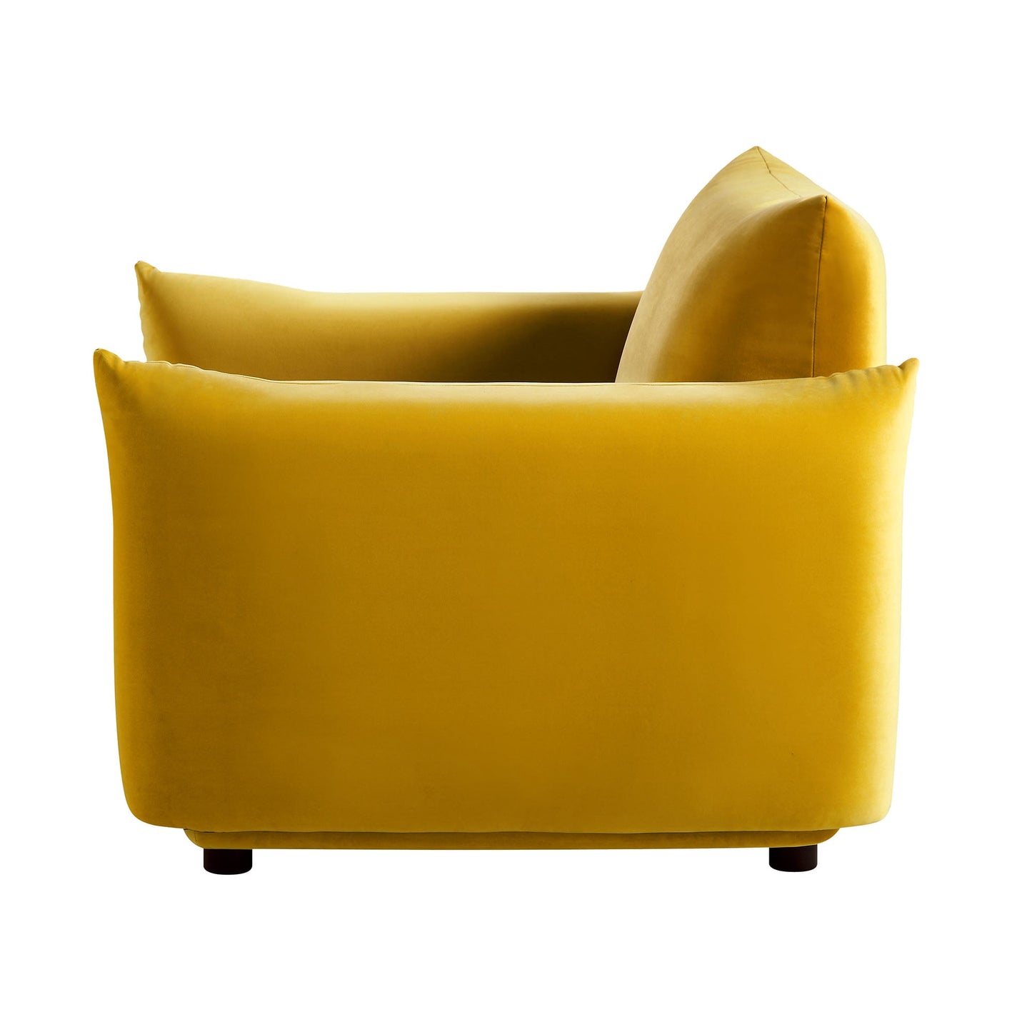 Fauteuil Gianni, velours Goldenrod