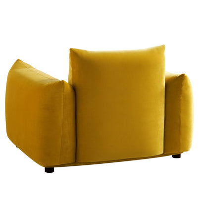 Fauteuil Gianni, velours Goldenrod