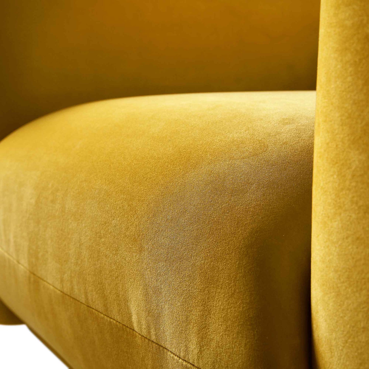 Fauteuil Gianni, velours Goldenrod