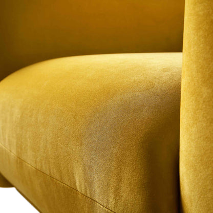 Fauteuil Gianni, velours Goldenrod