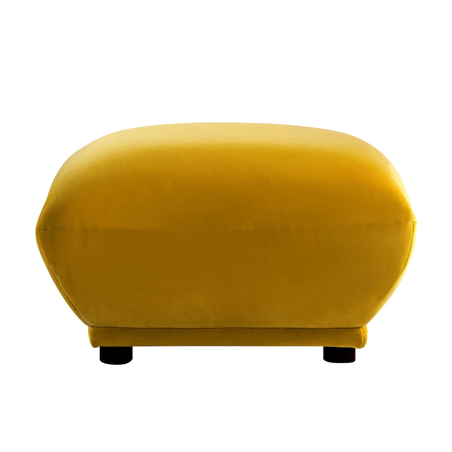 Pouf Gianni, velours verge d'or