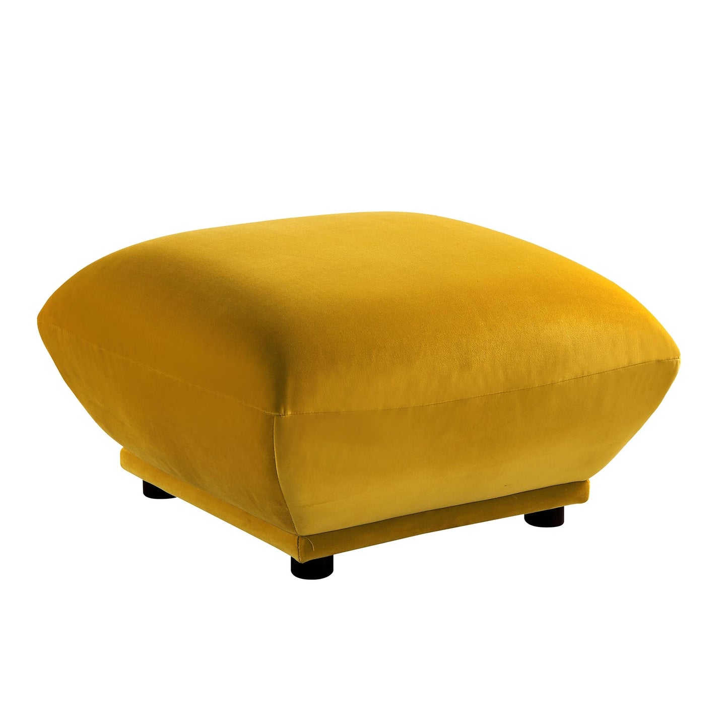 Pouf Gianni, velours verge d'or
