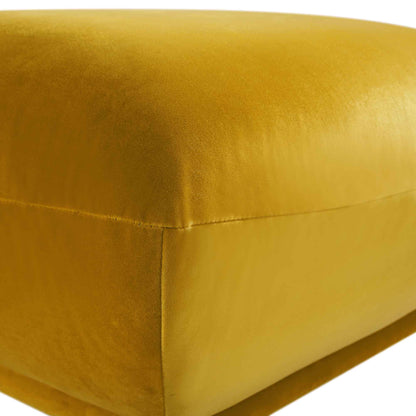 Pouf Gianni, velours verge d'or
