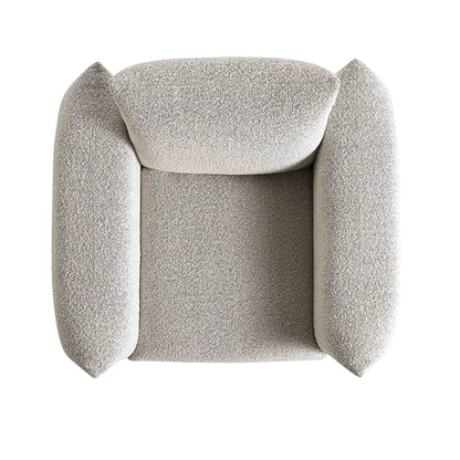 Fauteuil Gianni, Boucle Gris Brume