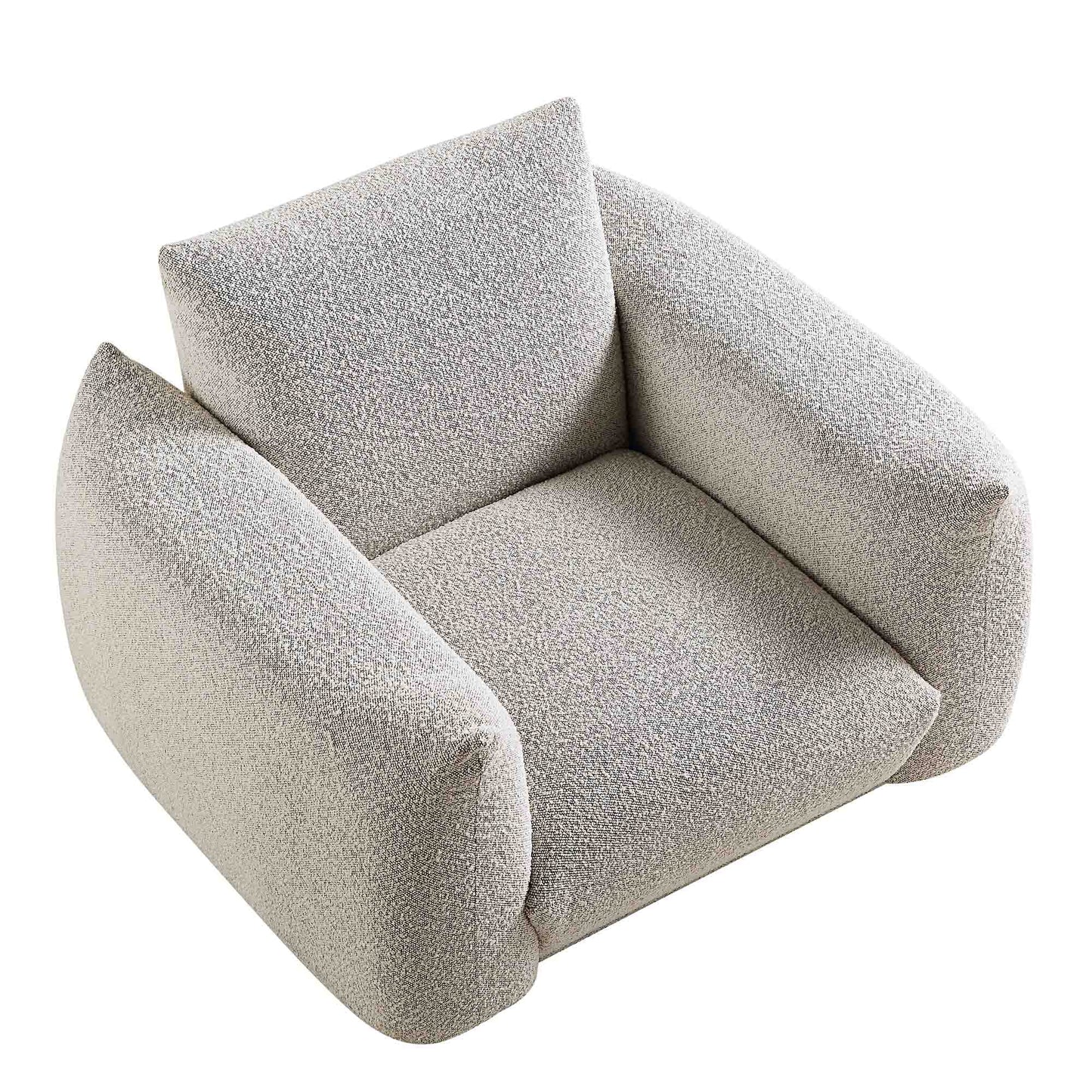 Fauteuil Gianni, Boucle Gris Brume