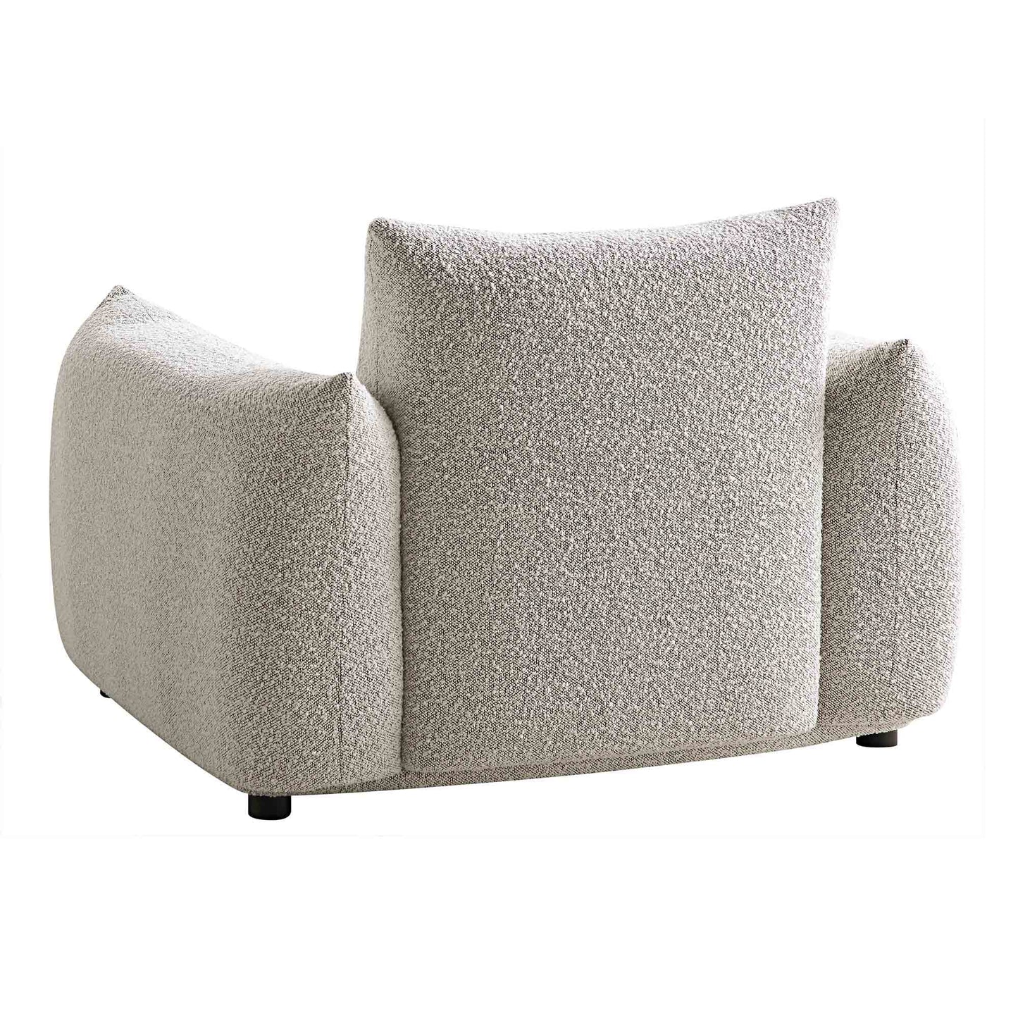 Fauteuil Gianni, Boucle Gris Brume