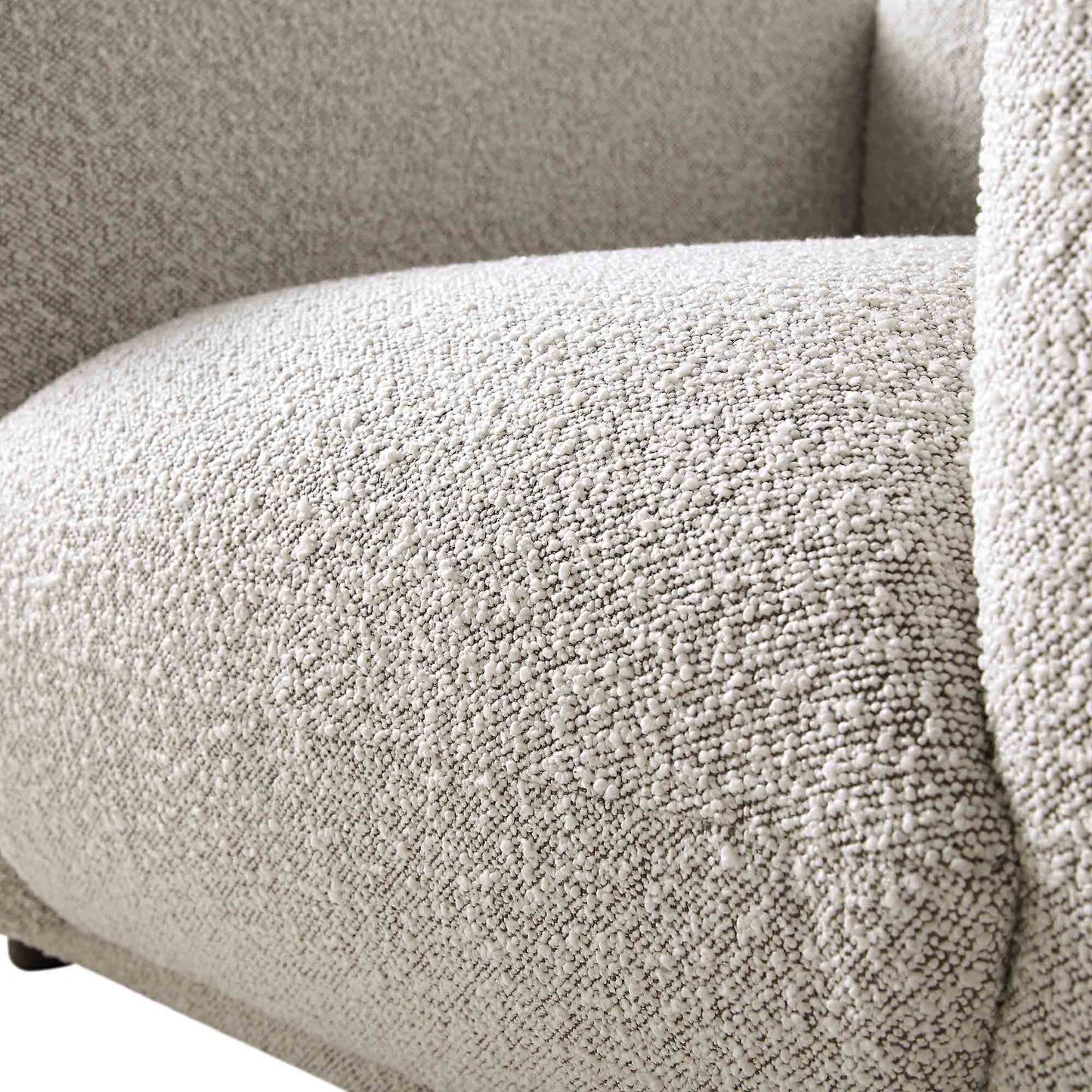 Fauteuil Gianni, Boucle Gris Brume