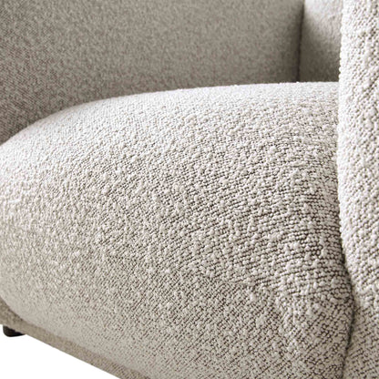 Fauteuil Gianni, Boucle Gris Brume