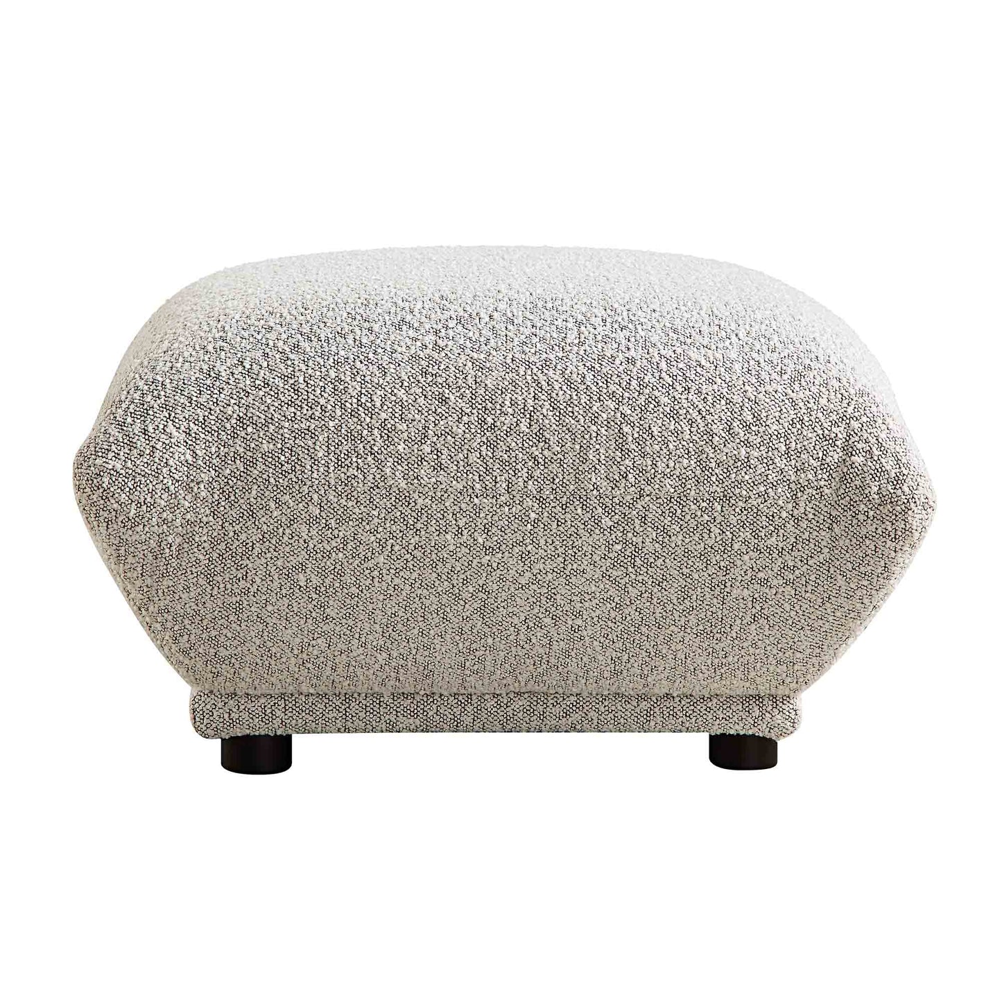Pouf Gianni, boucle gris brume