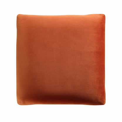 Pouf Gianni, velours rouille