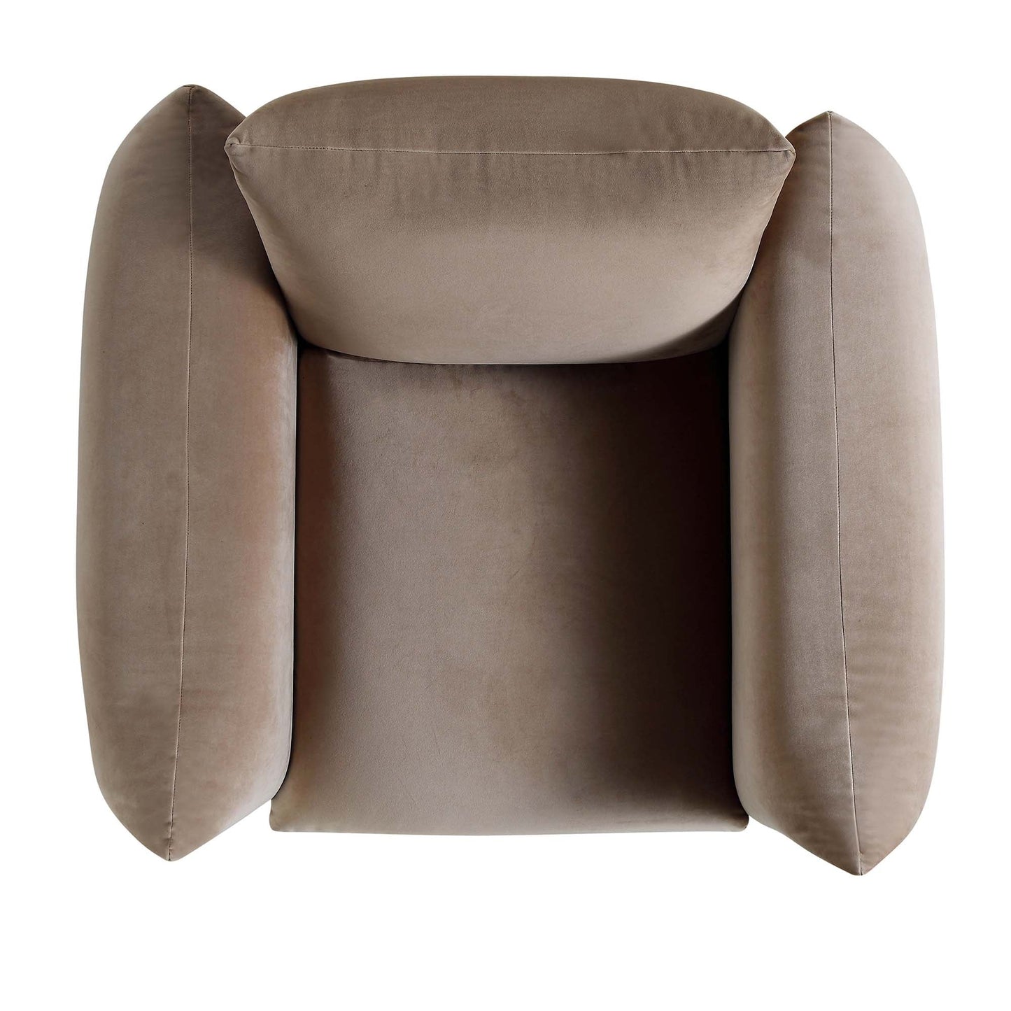 Fauteuil Gianni, velours vison