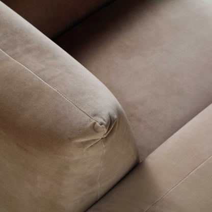 Fauteuil Gianni, velours vison