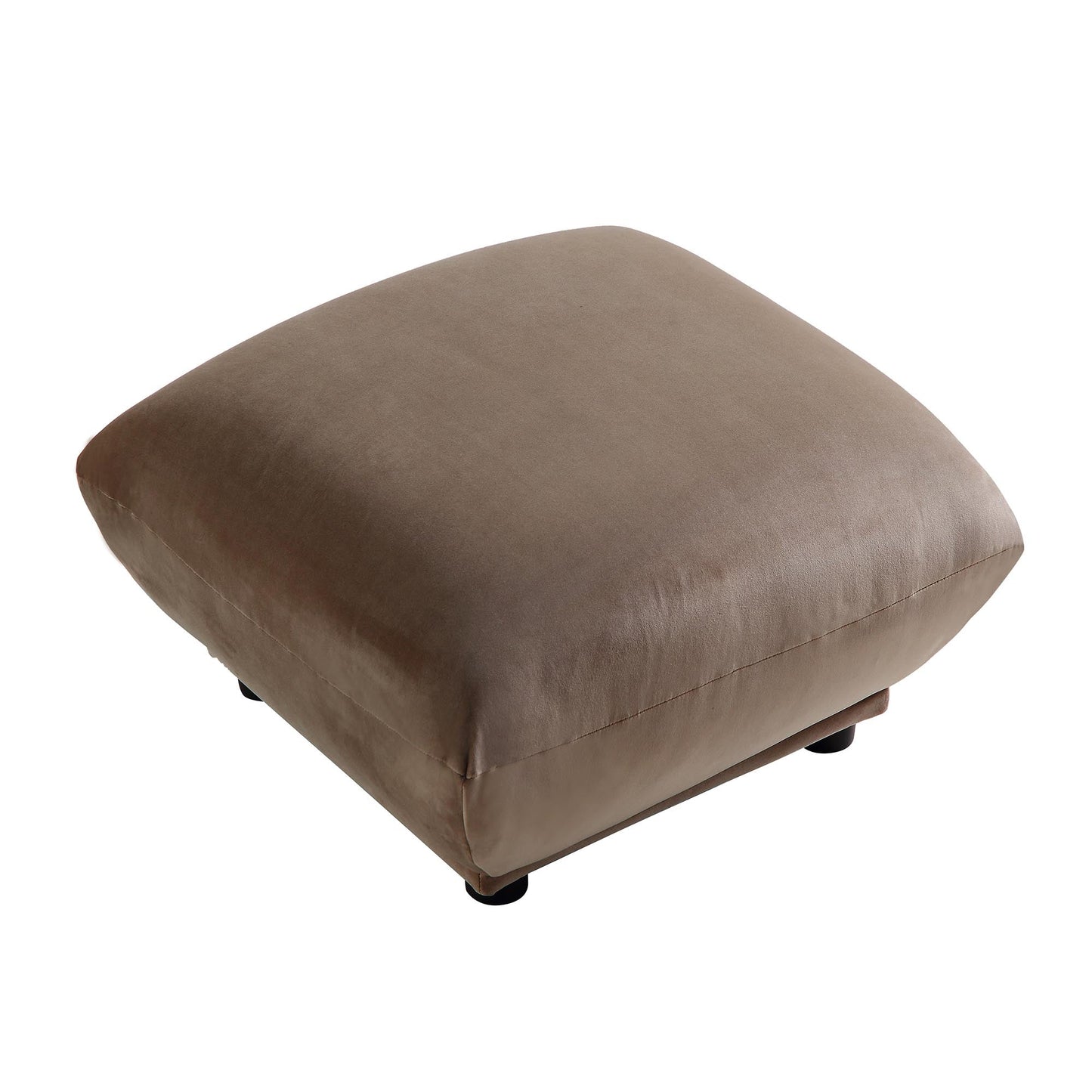 Pouf Gianni, velours de vison