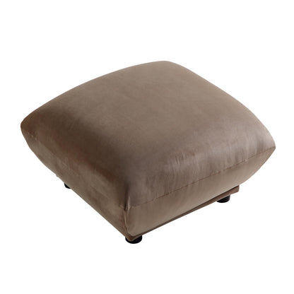 Pouf Gianni, velours de vison