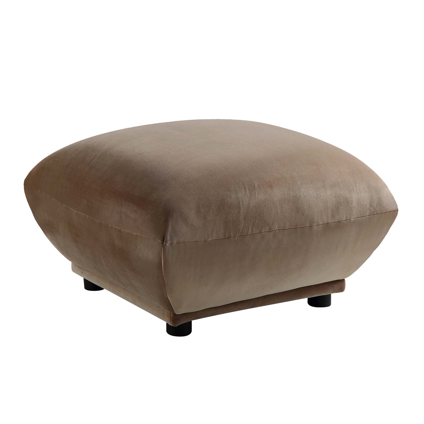 Pouf Gianni, velours de vison
