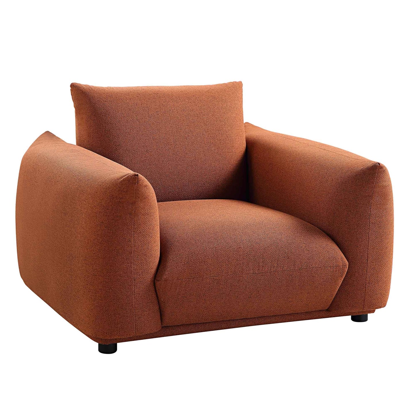 Fauteuil Gianni, tissu terracotta