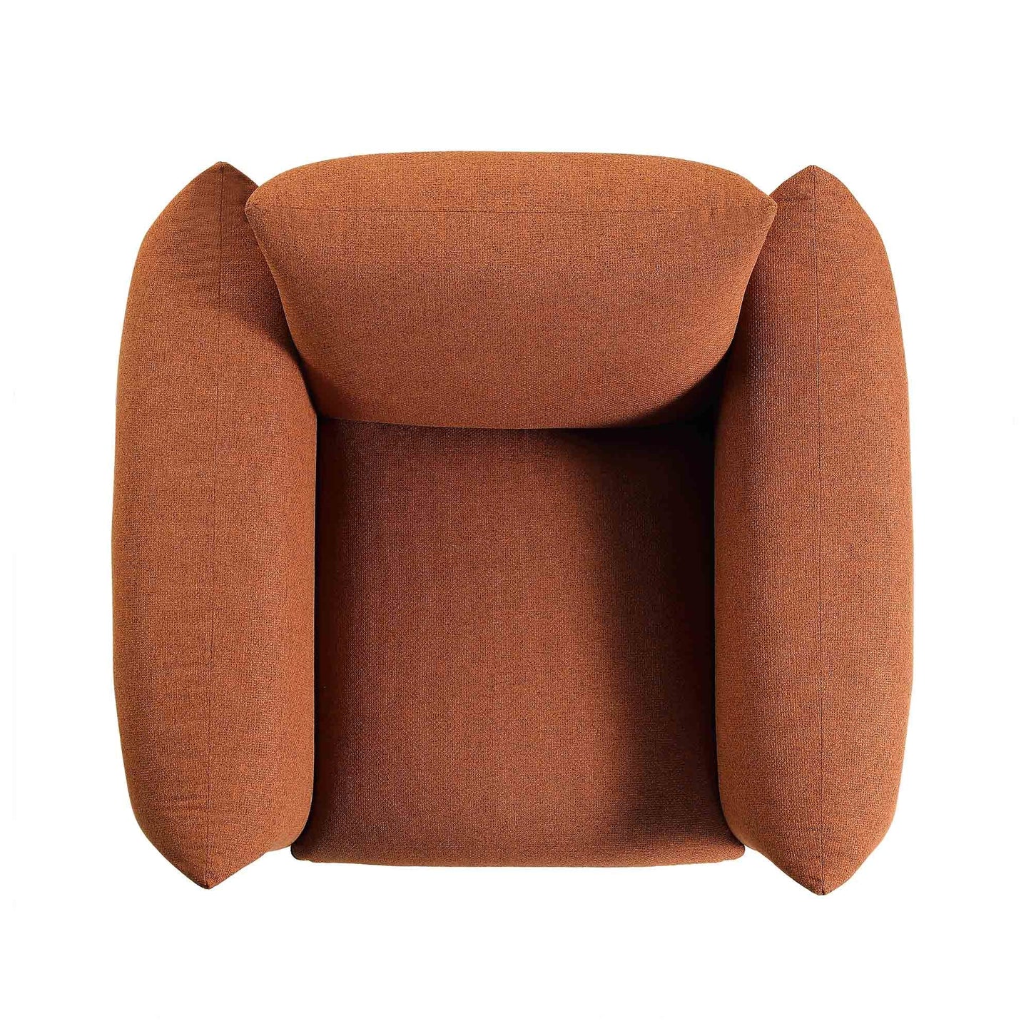 Fauteuil Gianni, tissu terracotta