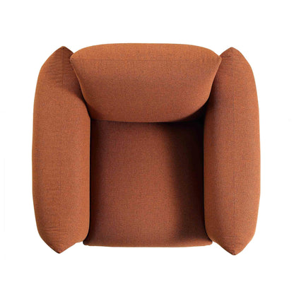 Fauteuil Gianni, tissu terracotta
