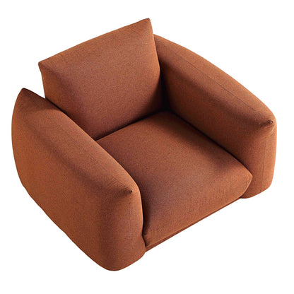 Fauteuil Gianni, tissu terracotta