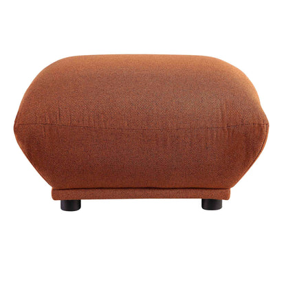 Pouf Gianni, tissu terre cuite