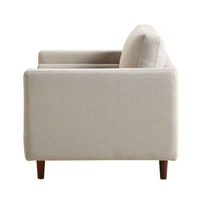 Fauteuil Henrietta, tissu tissé beige