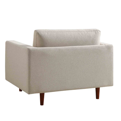 Fauteuil Henrietta, tissu tissé beige